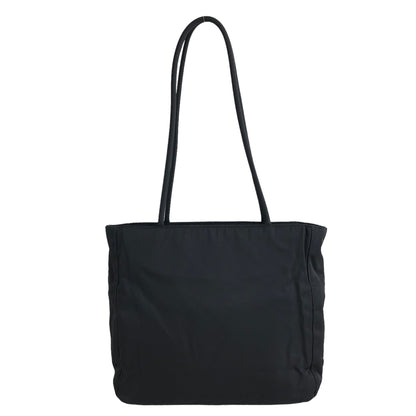 PRADA Triangle Logo Totebag Black Vintage p6h6be