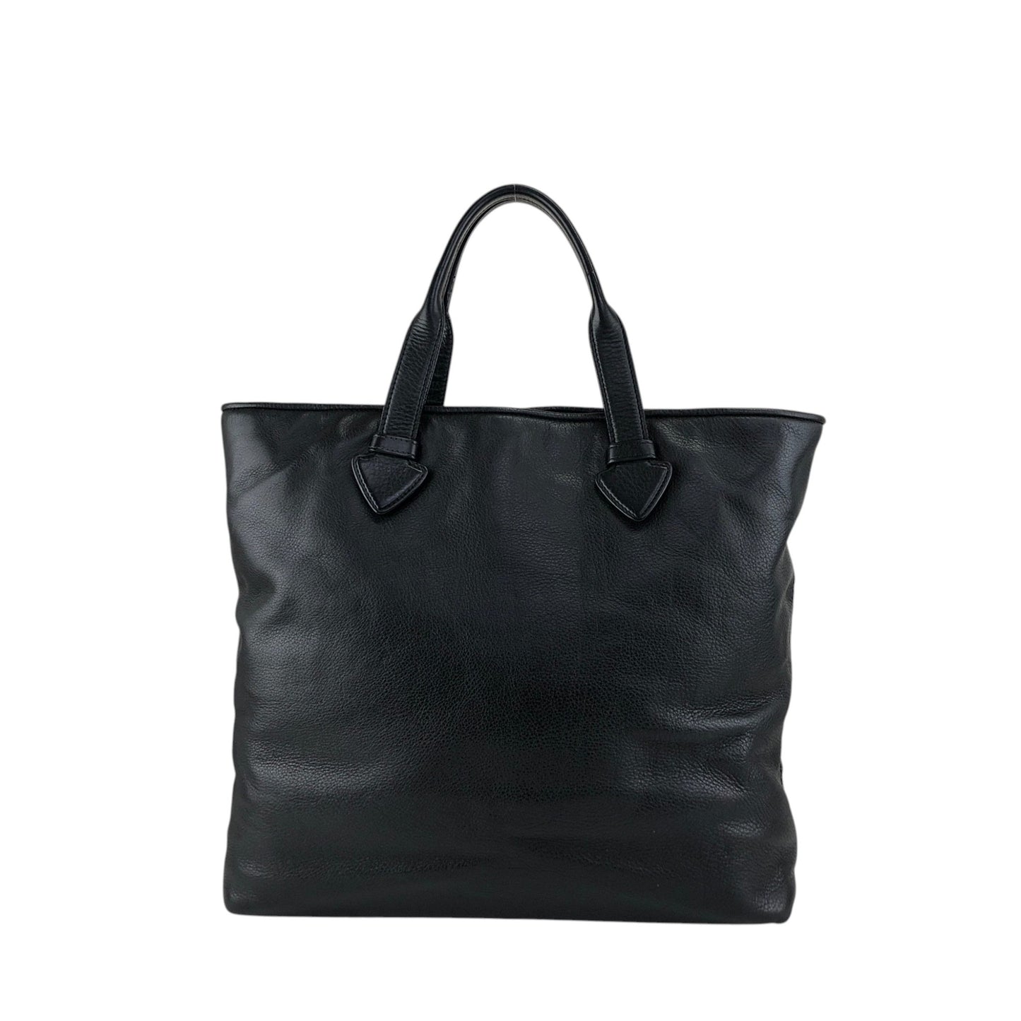 LOEWE Logo Embossed Two-way Handbag Shoulder bag Black Vintage m3sbja