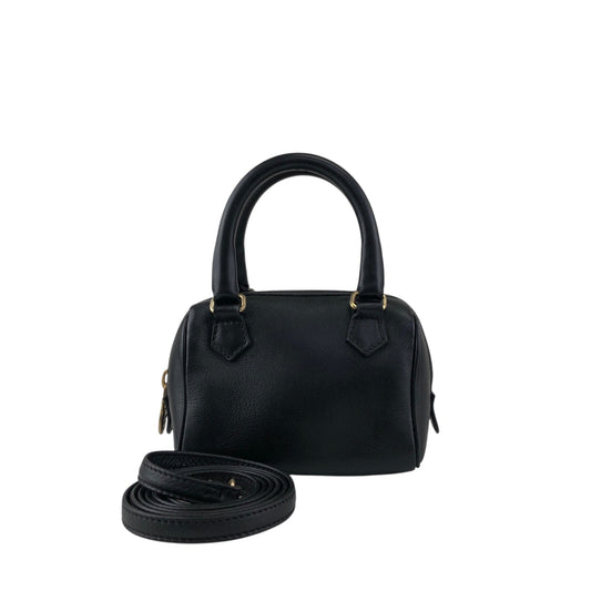 CELINE Two-way Small Handbag Shoulder bag Black Vintage tdajcw