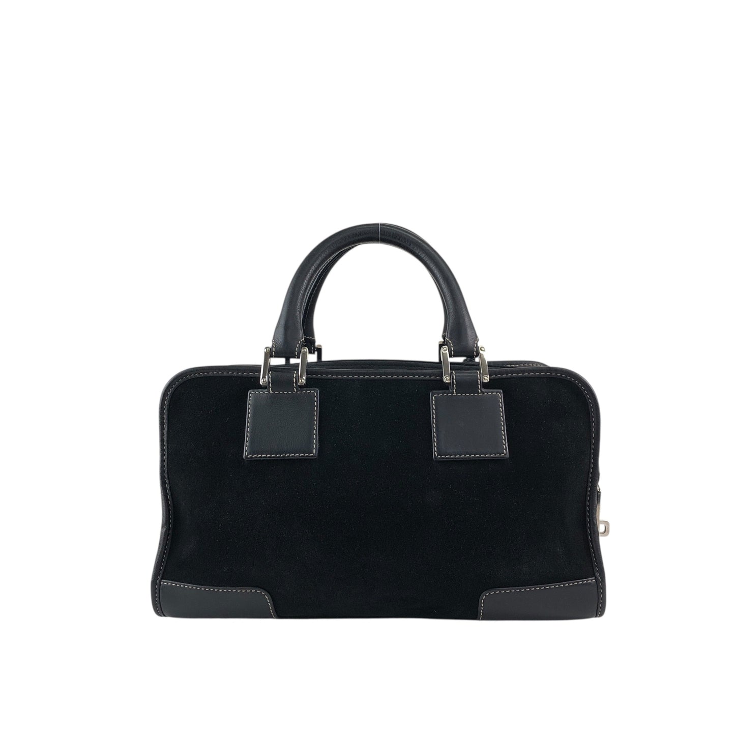 LOEWE Amazona28 Small Boston bag Handbag Black Vintage cbreh6
