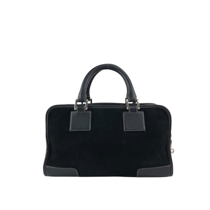 LOEWE Amazona28 Small Boston bag Handbag Black Vintage cbreh6