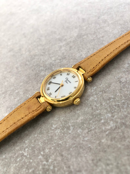 Christian Dior Quartz Watch Brown 3005 Vintage j3tikl