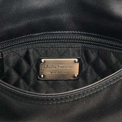 Salvatore Ferragamo Gancini Handbag Brown Vintage 5bhg4h