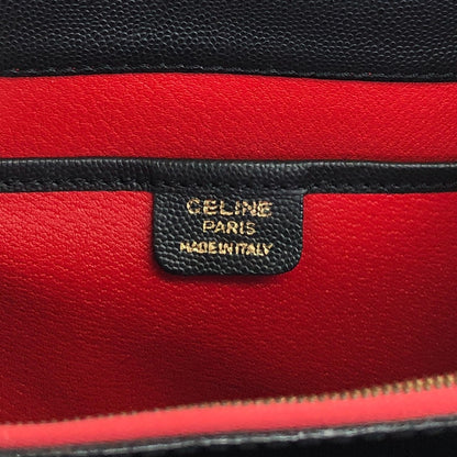 CELINE Gancini Shoulder bag Black Vintage y386id