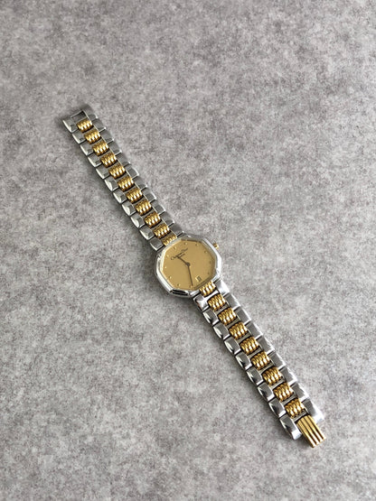 Christian Dior Quartz Watch Silver×Gold SLV/48 206 Vintage 87e3vc