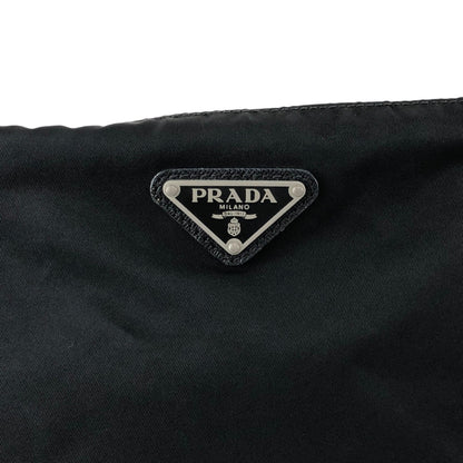 PRADA Tessuto Triangle Logo Shoulder bag Black Vintage jxt8gd