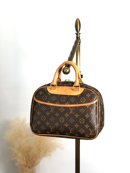 LOUIS VUITTON Monogram Handbag Brown Vintage wmhwus