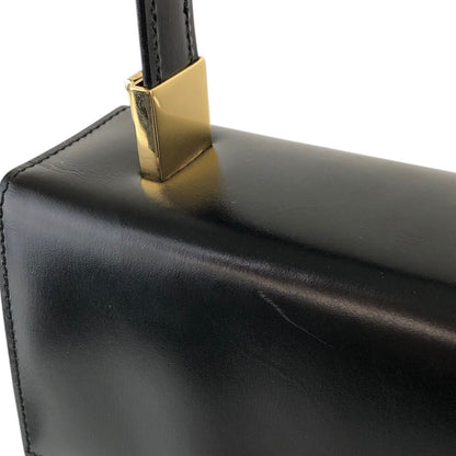 Salvatore Ferragamo Gancini Two-way Handbag Shoulder bag Black Vintage hybrtc