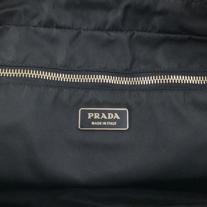 PRADA Tessuto Triangle Logo Padlock Small Boston bag Handbag Black Vintage xxiw34