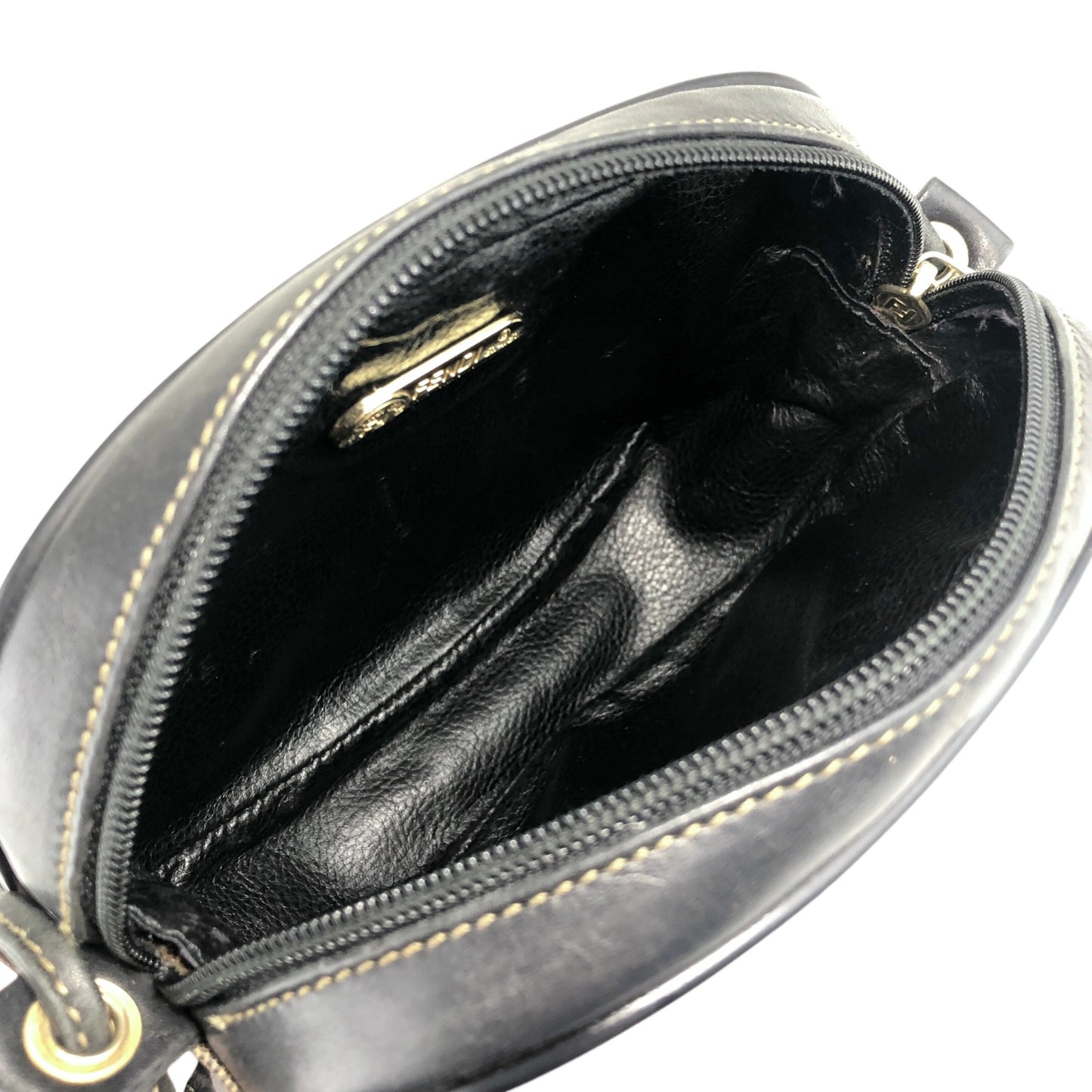 FENDI Zucca Logo Small Shoulder bag Brown Vintage 4wmehy