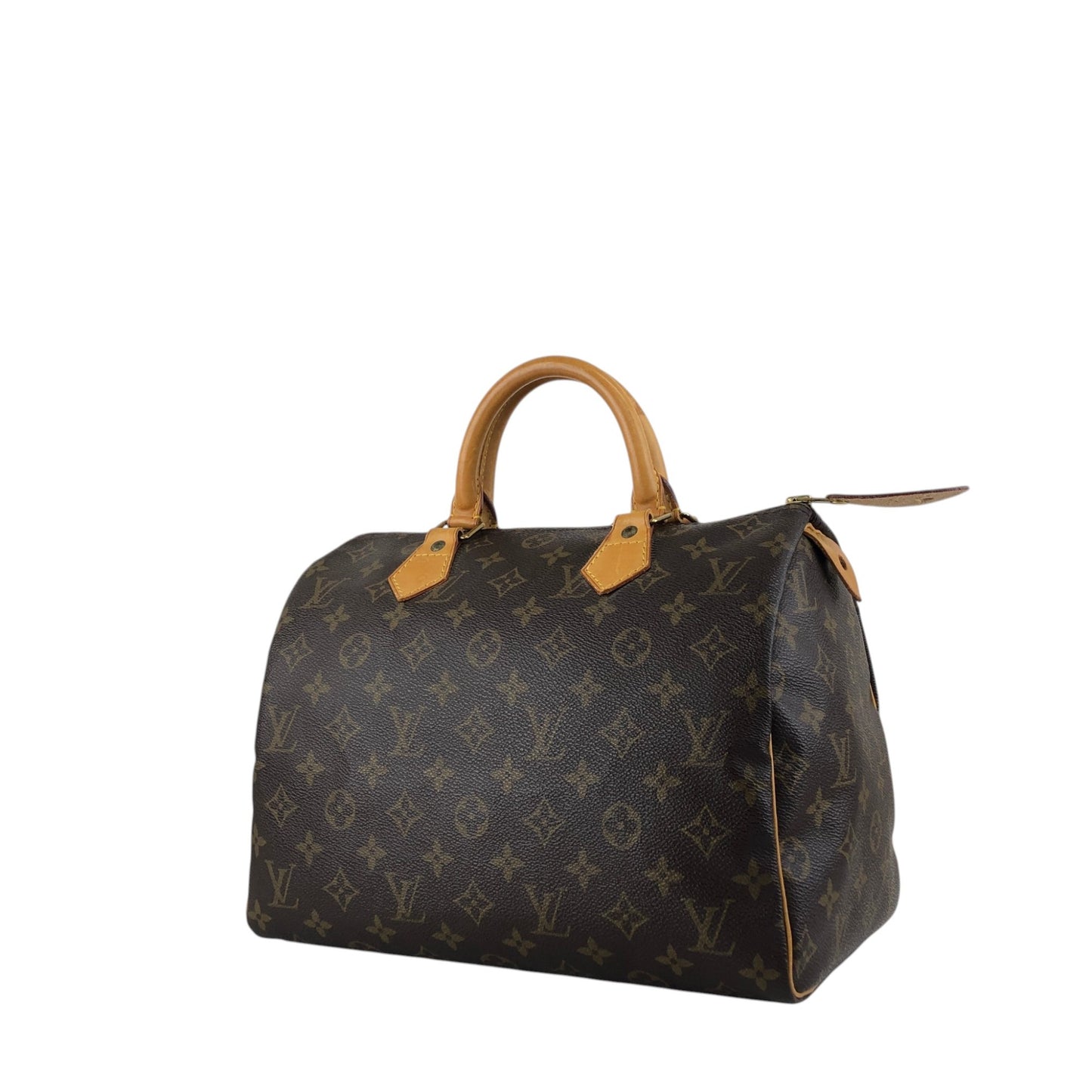 LOUIS VUITTON Monogram Handbag Boston bag Brown Vintage s2cksy