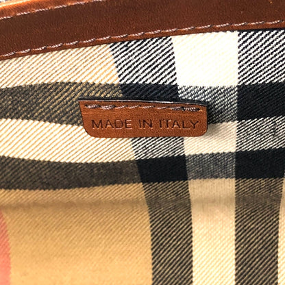 BURBERRYLogo Front Buckle Shoulder bag Brown Vintage 66nxby