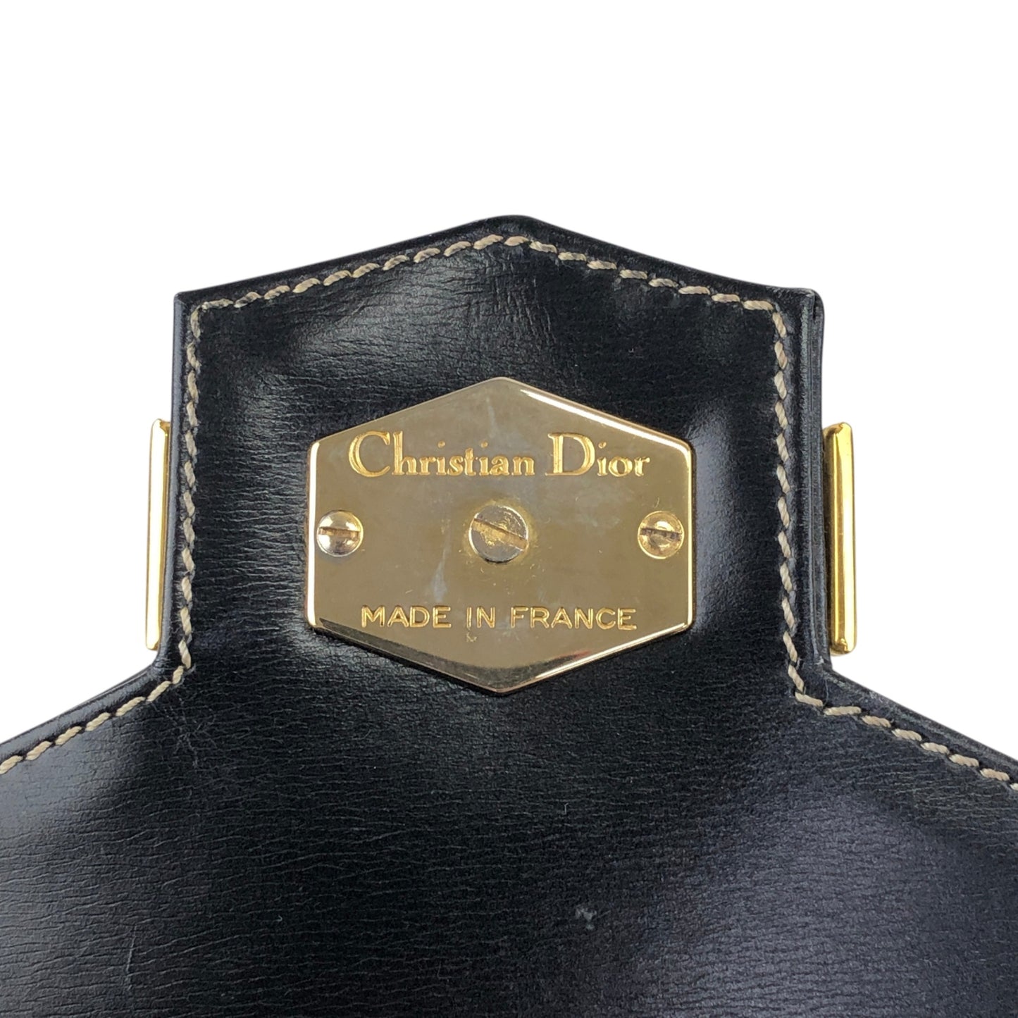 Christian Dior CD Logo Small Shoulder bag Black Vintage esfjwx