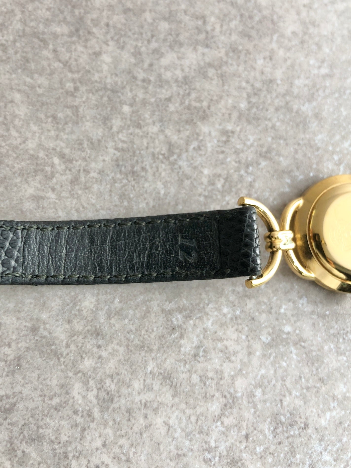 GUCCI Quartz Watch Black 6000L Vintage yav34a