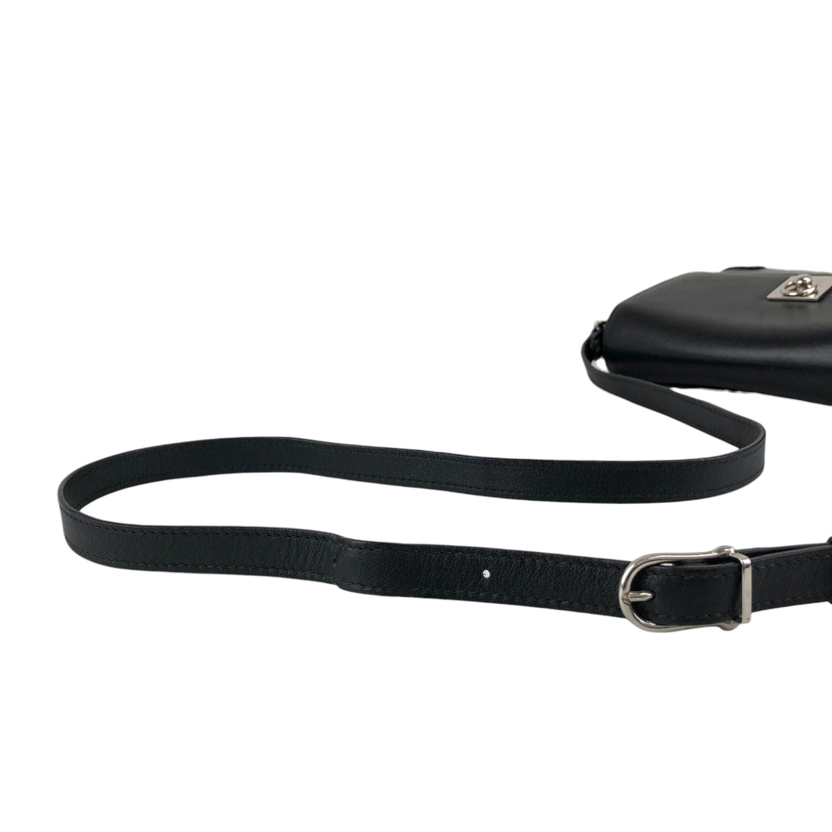CELINE Gancini Shoulder bag Black Vintage zrwxe4