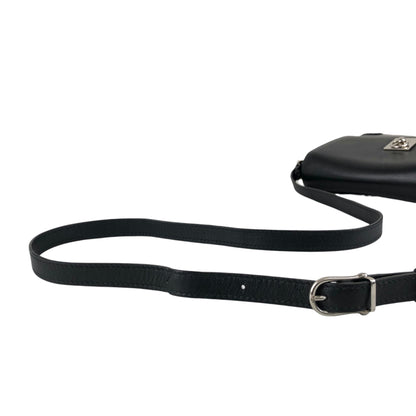CELINE Gancini Shoulder bag Black Vintage zrwxe4