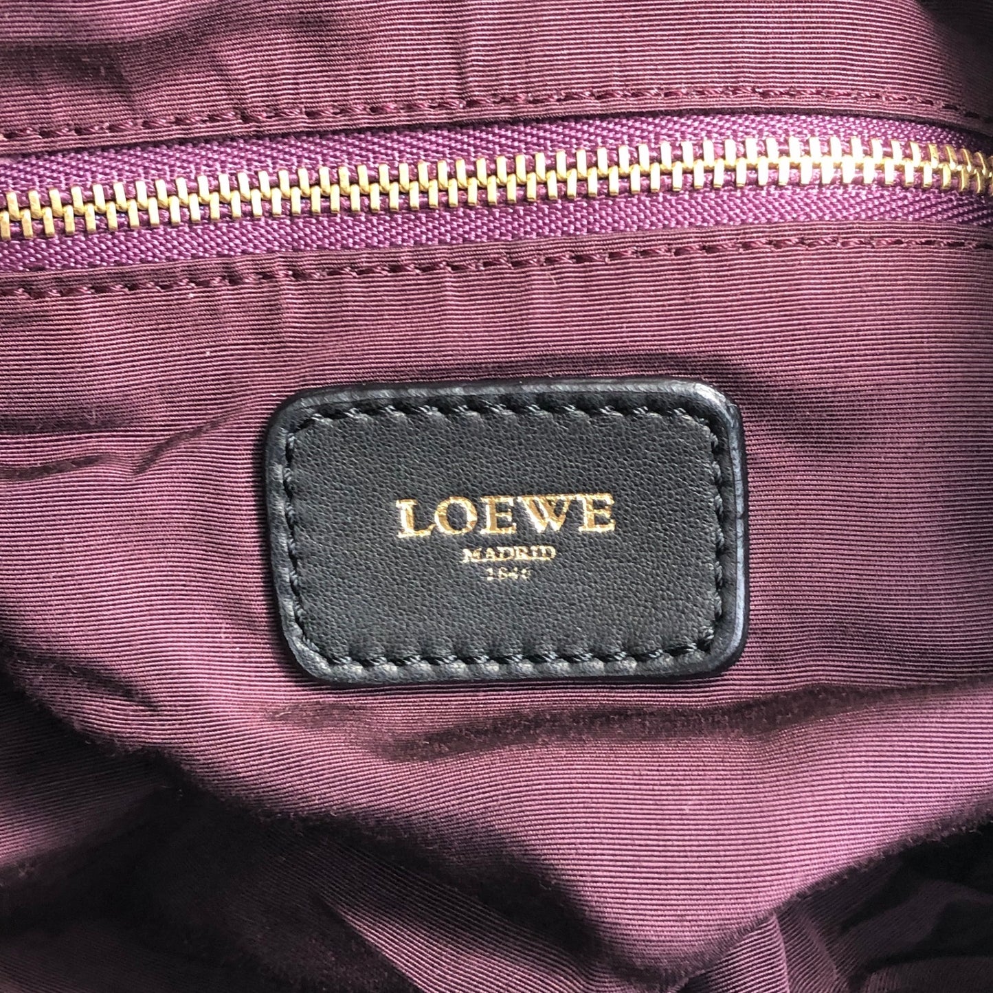 LOEWE Padlock Handbag Black Vintage 3b6srk