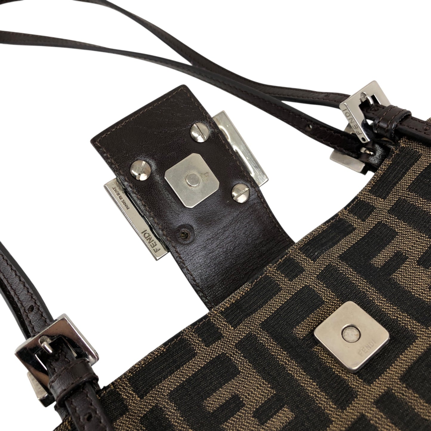 FENDI Zucca Logo Tote bags Brown Vintage 7gujke