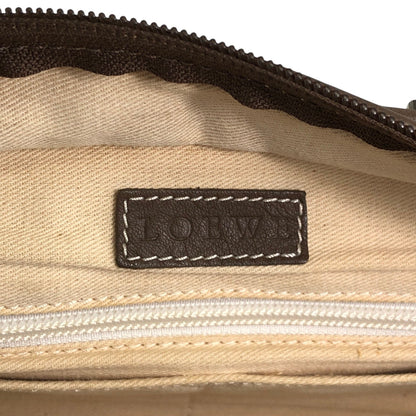 LOEWE Amazona Anagram Handbag Beige Vintage srrkp4