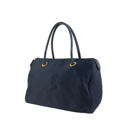 Yves Saint Laurent YSL 標誌手袋波士頓包海軍藍復古 6dix6x