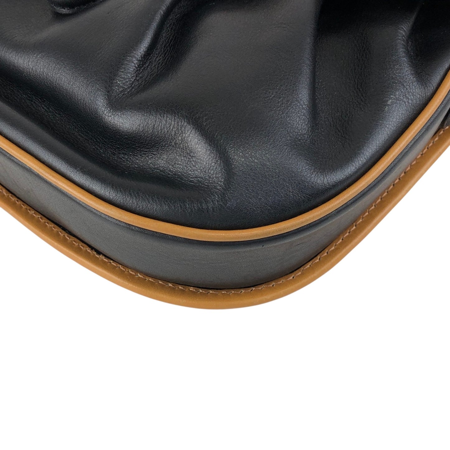 CELINE Blason Shoulder bag Black×Brown Vintage f8fsrs