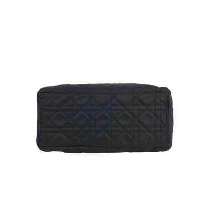 Christian Dior Lady Dior Cannage Logo Charm Two-way Handbag Shoulder bag Black Vintage wn3rsu