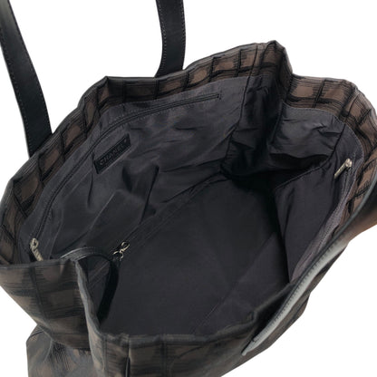 CHANEL New Travel Line Totebag Brown Vintage fxv5jr