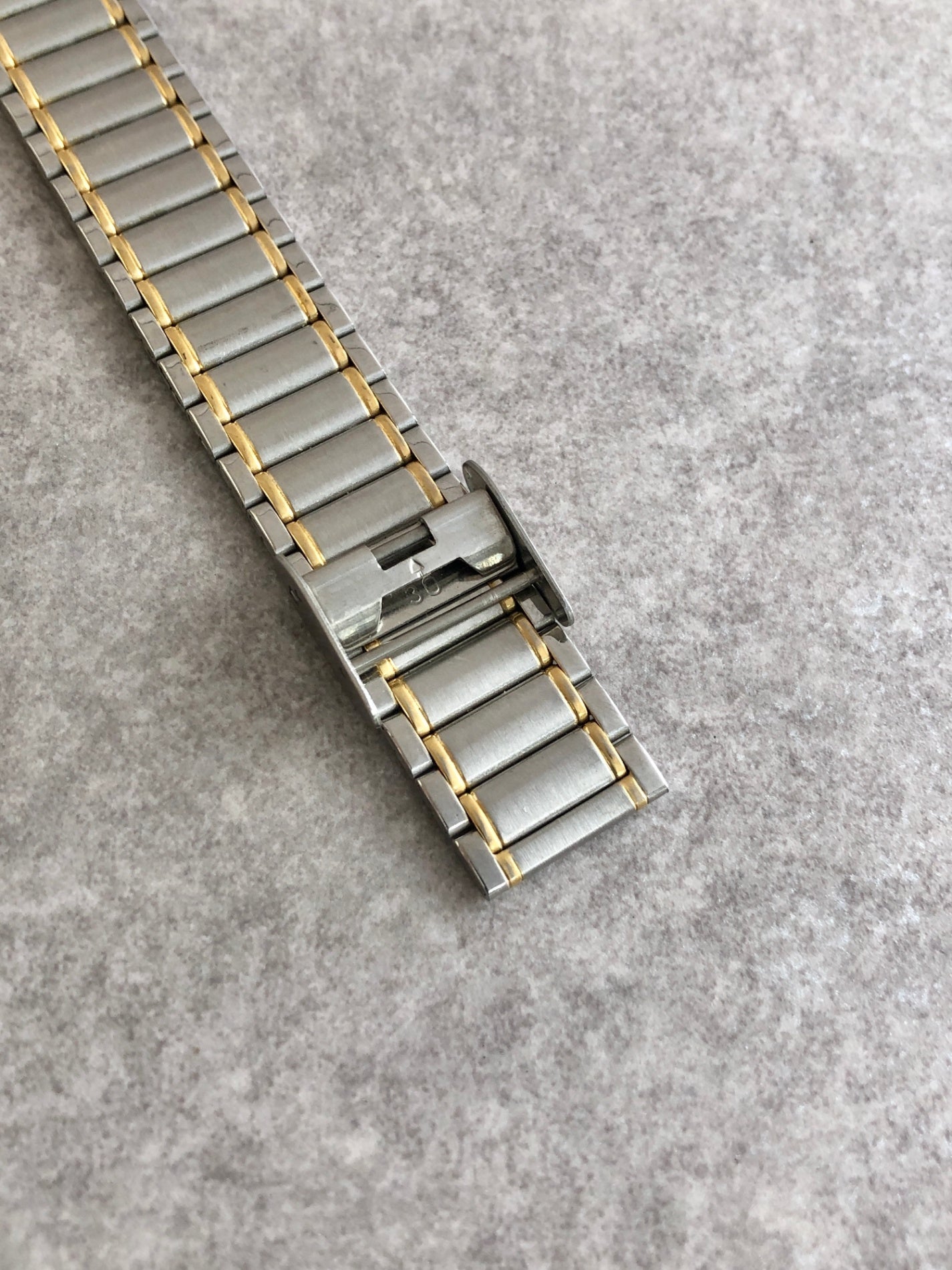 Yves Saint Laurent YSL Logo Quartz Watch Silver Vintage ccijzb