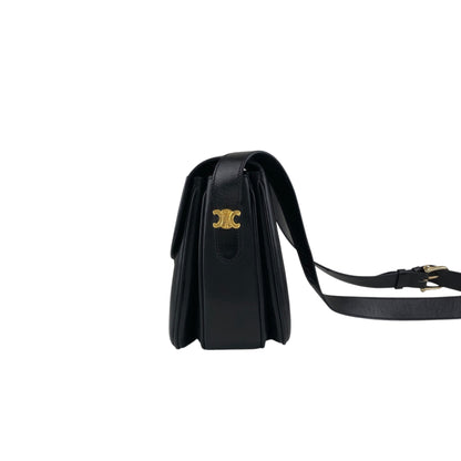 CELINE Blason Shoulder bag Black Vintage ikbdre