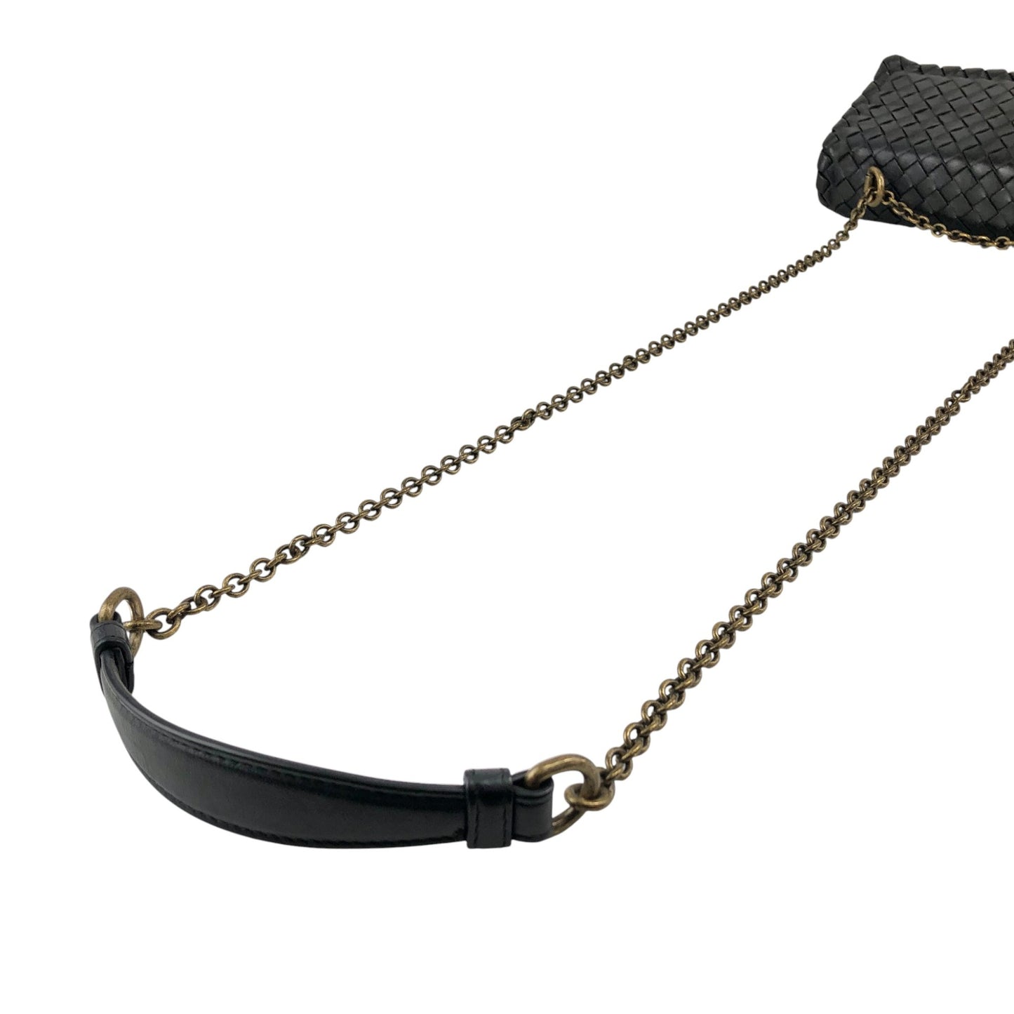 Bottega Veneta OLIMPIA Chain Shoulder bag Black Vintage wkfbrv