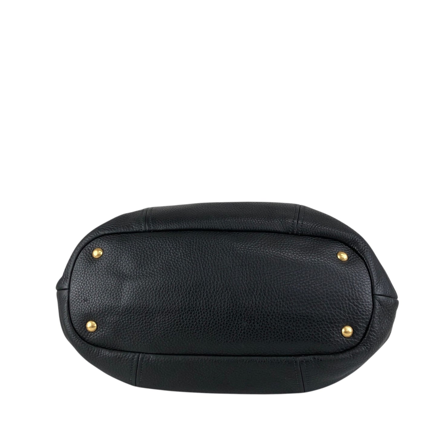 PRADA Logo Two-way Handbag Shoulder bag Black Vintage 5umuja