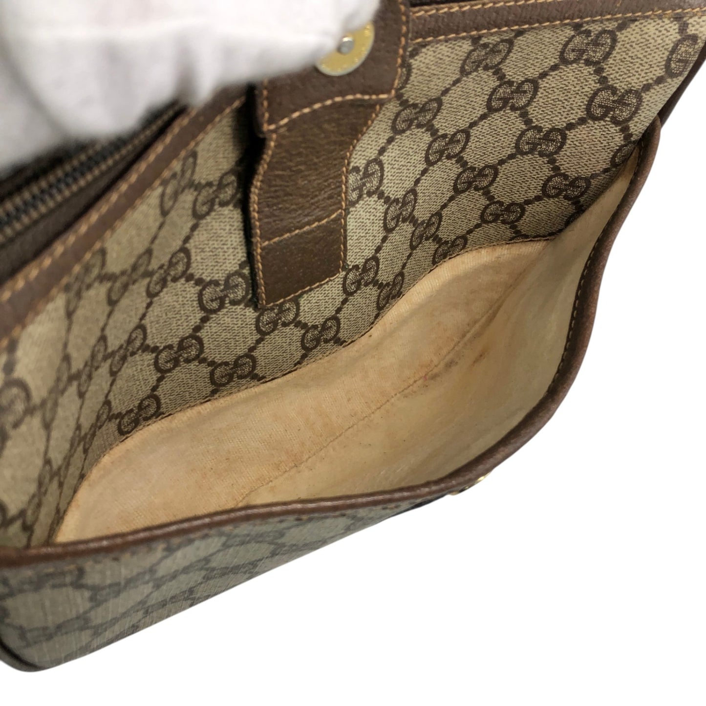 GUCCI Sherry Line Shoulder bag Beige Vintage wwyvj3