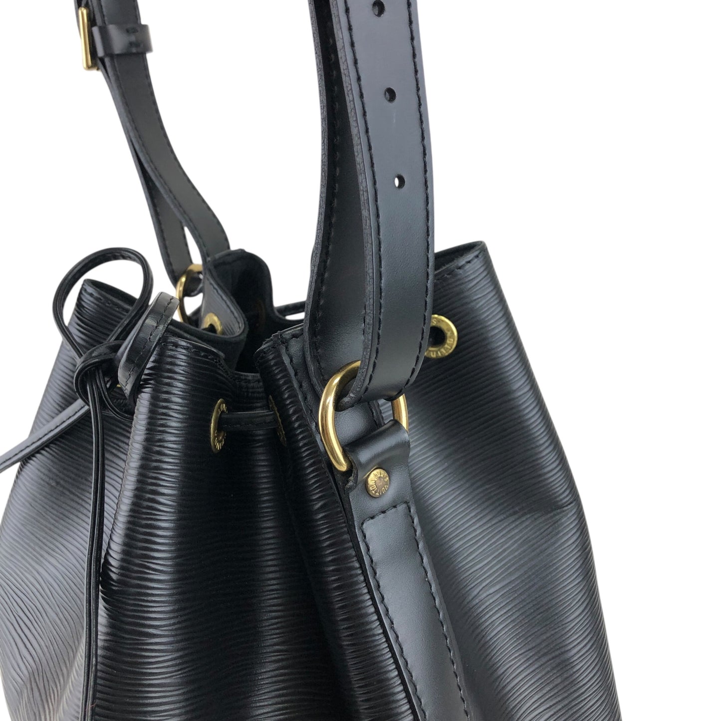 LOUIS VUITTON Epi Logo Shoulder bag Black M59012 Vintage yahgim
