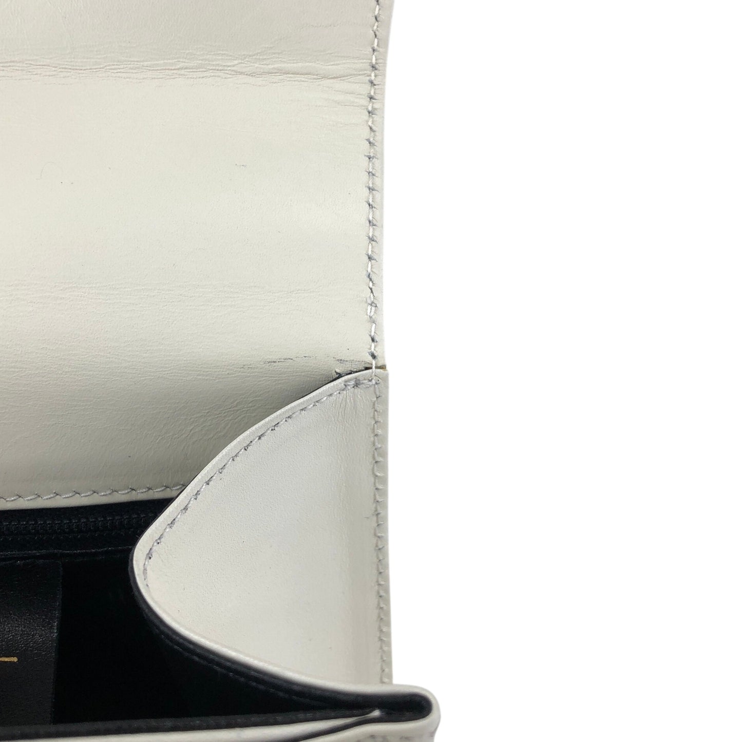 Salvatore Ferragamo Gancini Two-way Handbag Shoulder bag White Vintage d37hra