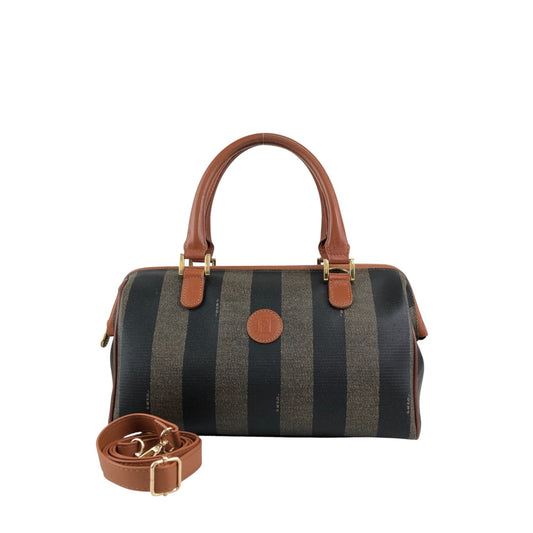 FENDI Pecan Two-way Handbag Shoulder bag Brown Vintage pxf38p