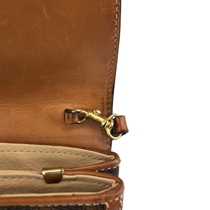CELINE Macadam Blason Shoulder bag Brown Vintage emwcwc