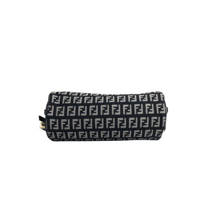 FENDI Zucchino Handbag Pouch Black Vintage zrasnu