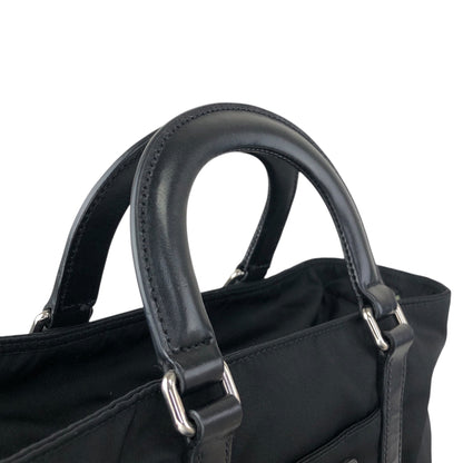 PRADA Tessuto Triangle Logo Two-way Handbag Shoulder bag Black Vintage xd7tr6