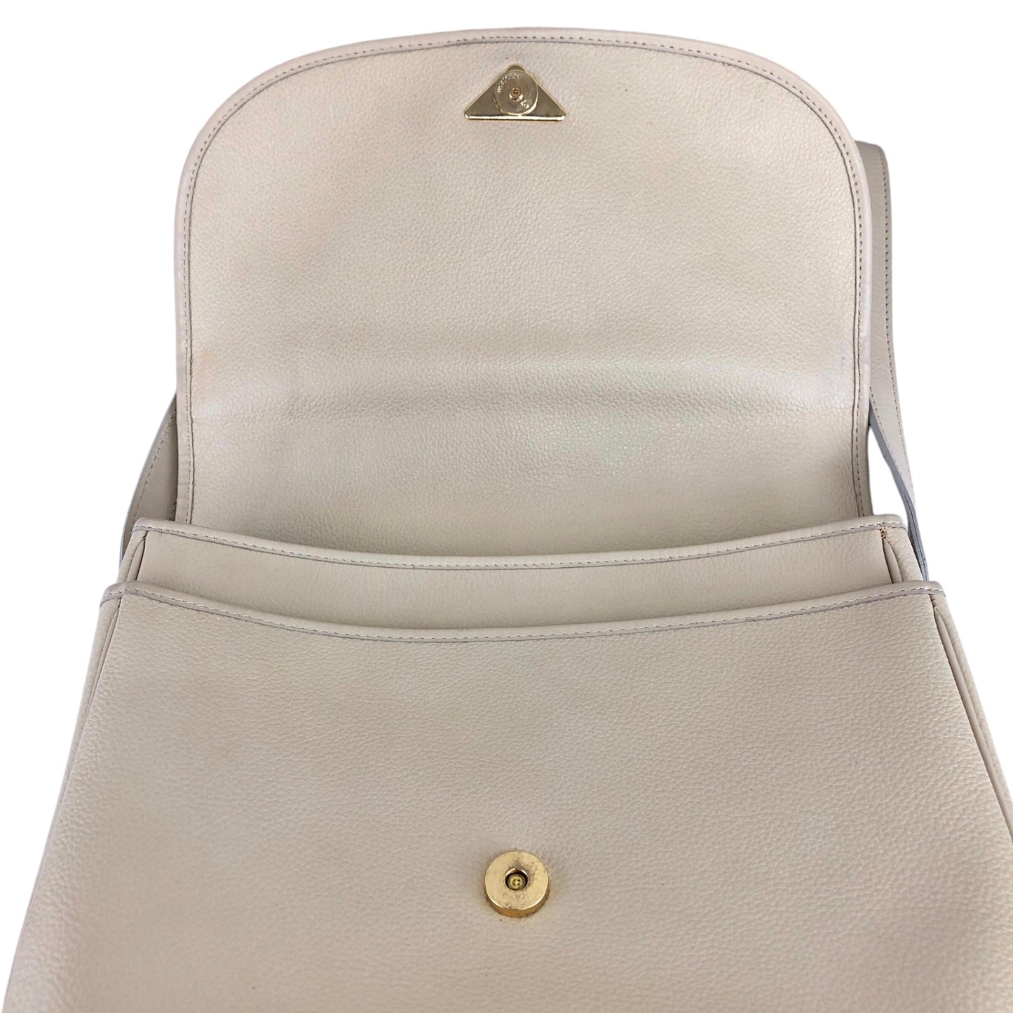 Yves Saint Laurent YSL 標誌單肩包白色復古 27p47c