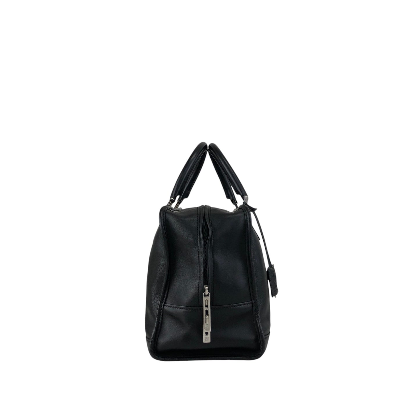LOEWE Amazona36 Anagram Small Boston bag Handbag Black Vintage gc7zrx