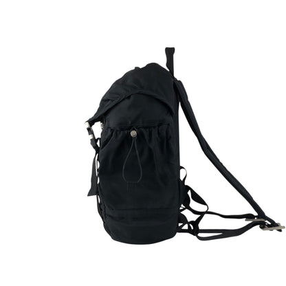 PRADA Tessuto Triangle Logo Backpack Black Vintage 6bctx4