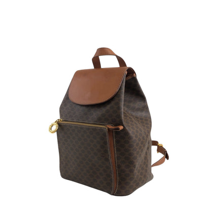 CELINE Macadam Charm Backpack Brown Vintage jz6ee6