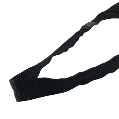 PRADA Tessuto Triangle Logo Shoulder bag Black Vintage h7a6s3