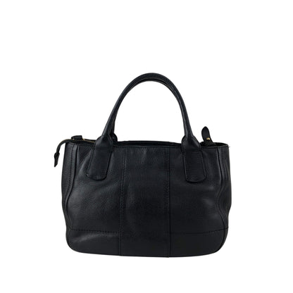 Salvatore Ferragamo Logo Embossed Two-way Handbag Shoulder bag Black Vintage 6dd4sj