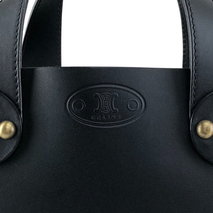 CELINE Blason Handbag Black Vintage rg3vnu