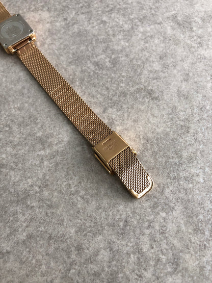 Salvatore Ferragamo Logo Quartz Watch Gold SFBY00219 Vintage bvgk3y