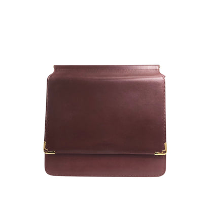 Cartier Flap Shoulder bag Bordeaux Vintage 26hrc3