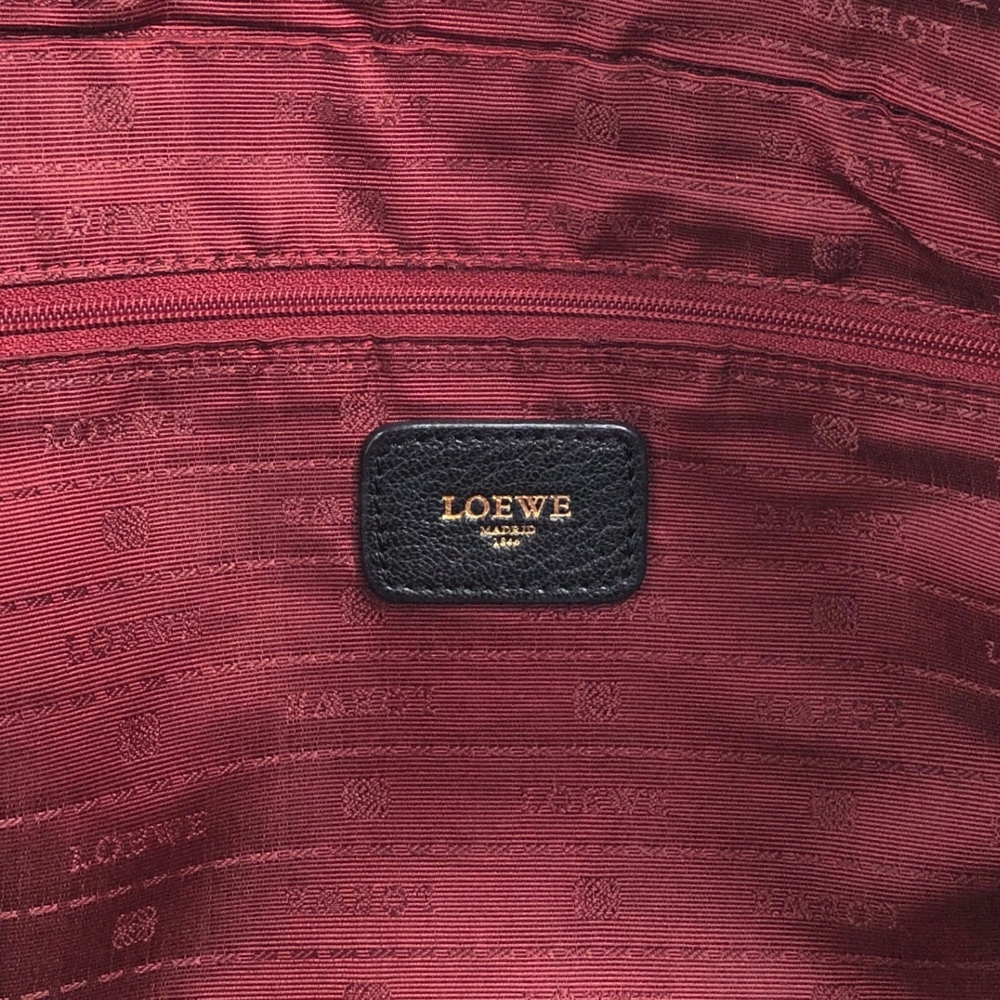 LOEWE Anagram Small Boston bag Handbag Black Vintage rtk3kf