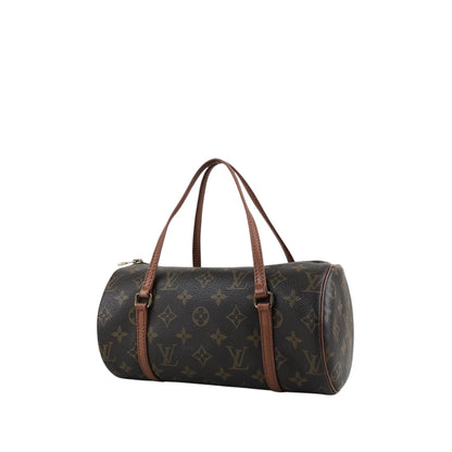 LOUIS VUITTON Monogram Handbag Brown Vintage dwmmh5