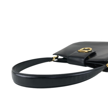 CELINE Horse Bit Shoulder bag Black Vintage snekiw